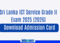 Sri Lanka ICT Service Grade II Exam 2025 (2026)